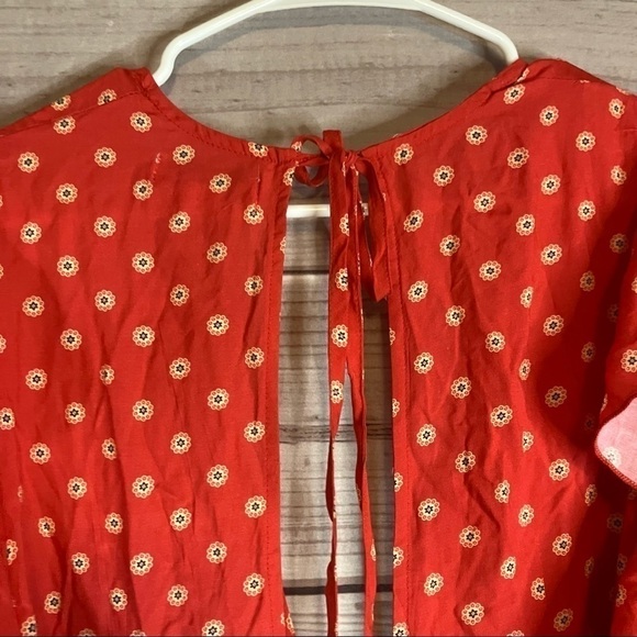 Charlie Holiday Jetsetter Wide Leg Jumpsuit in Aztec Red - Picture 12 of 14